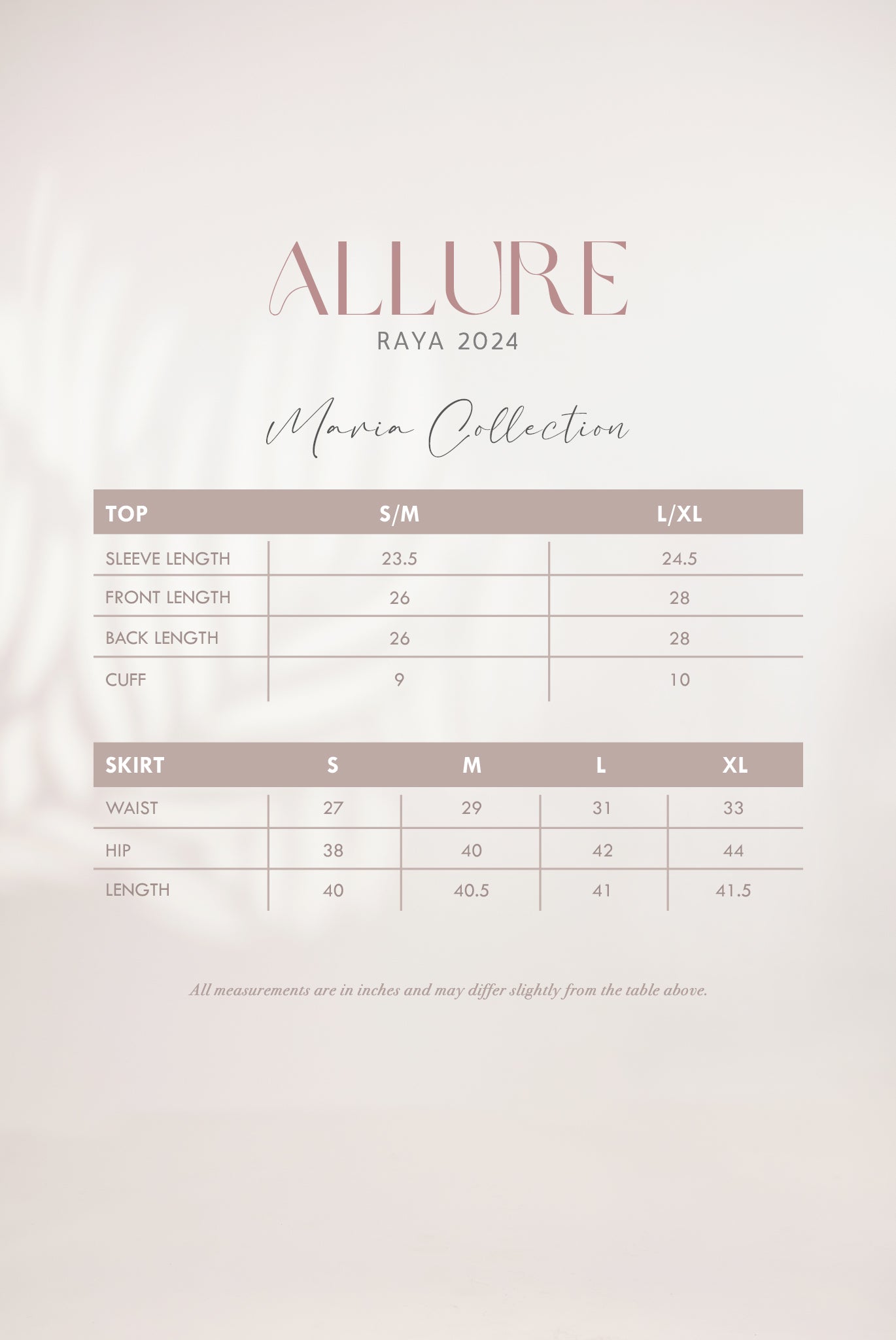 MARIA KAFTAN SET IN GENTLE PINK