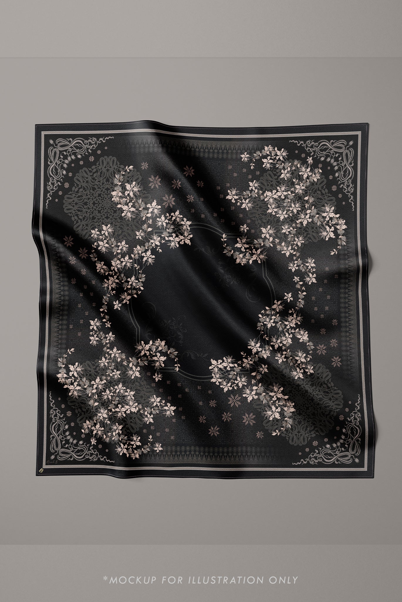Songket Affair Square - Black