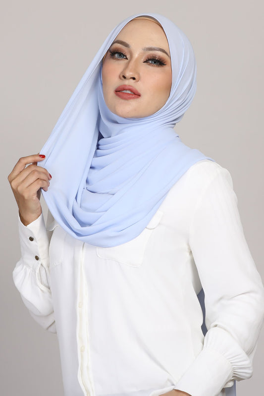 Aurora Chiffon - Baby Blue