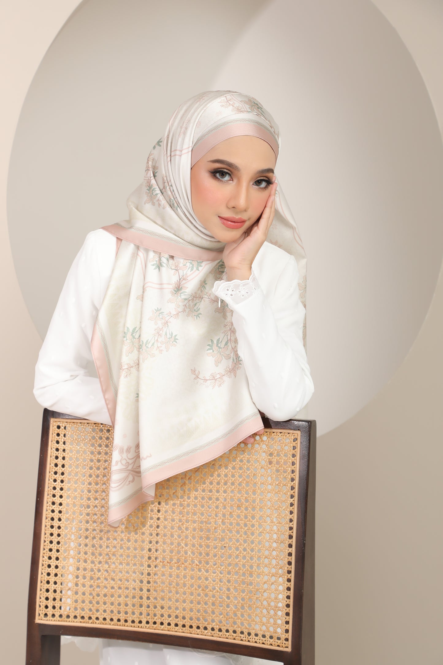 Songket Affair Shawl - Blush