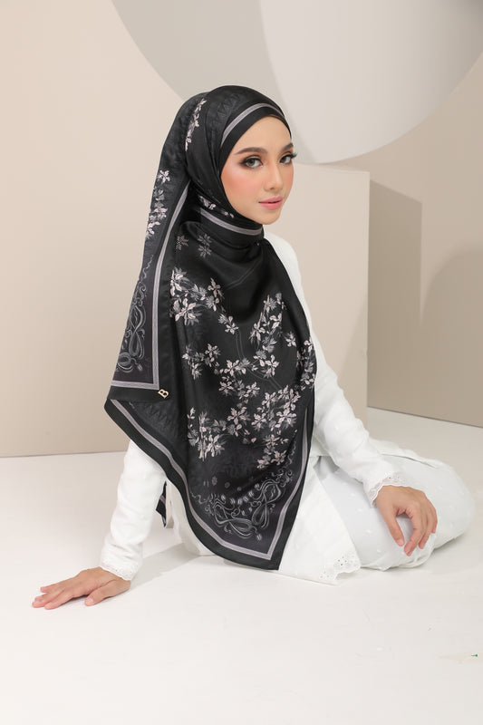 Songket Affair Shawl - Black