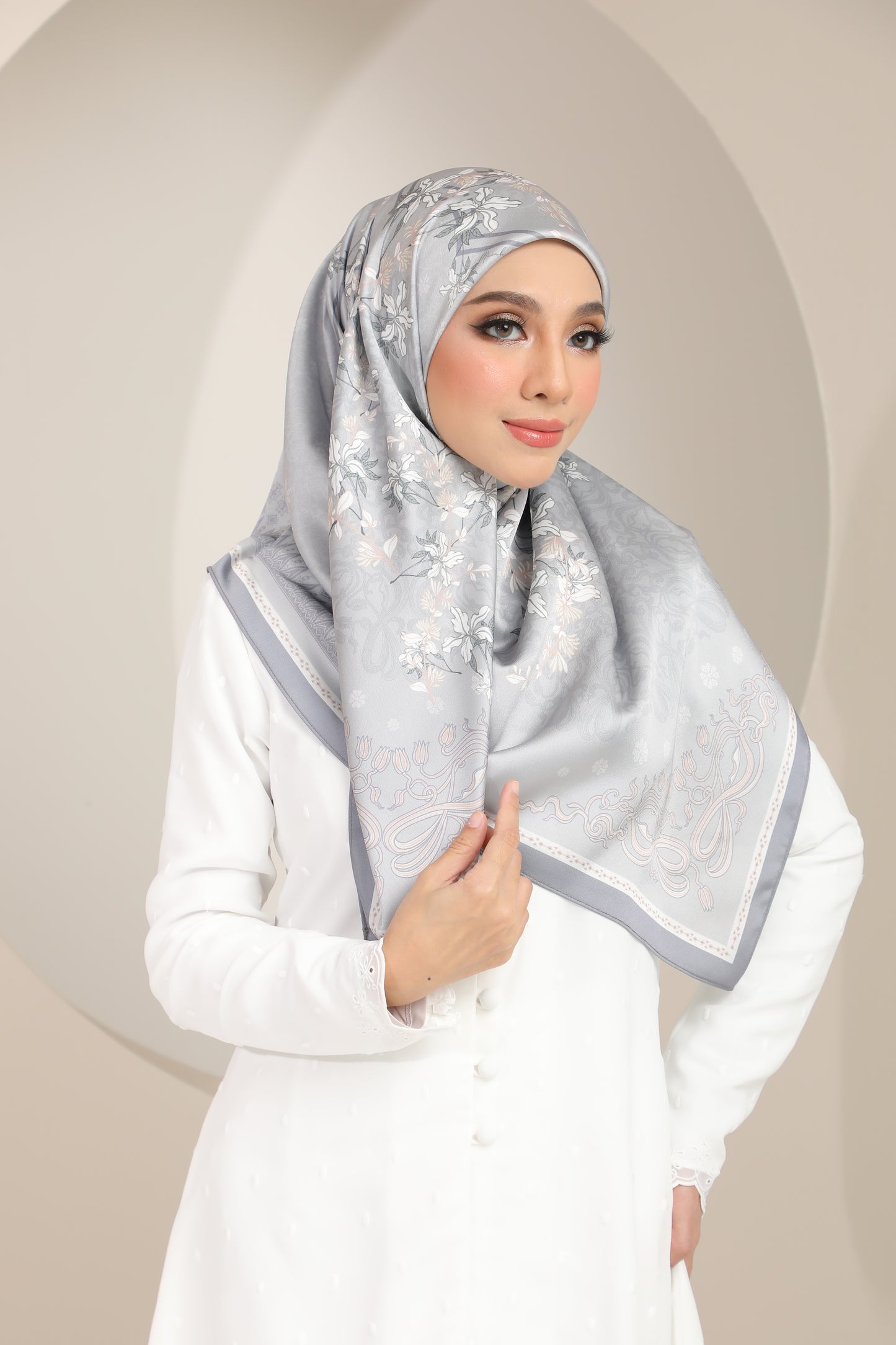 Songket Affair Square - Grey